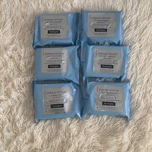 6 packs of neutrogena make up remover towelettes